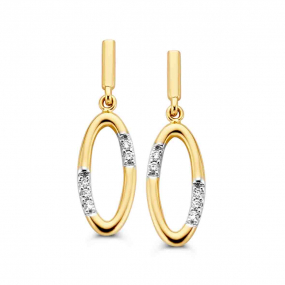 Boucles d'Oreilles Diamants 0.05 ct -Yuka - 063076A