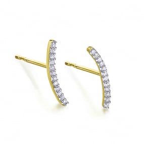 Boucles d'Oreilles Diamants 0.07ct - Lecarr - Dlicatesse - GB161OA