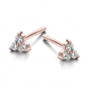 Boucles d'oreilles Diamants 0.08 ct et Or 18 ct - 750/1000 Riku - 058208A