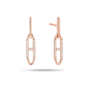 Boucles d'Oreilles Diamants 0.09 ct -Emere - E7870