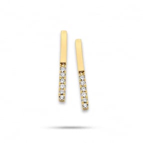 Boucles d'Oreilles Diamants 0.09 ct -Hereata - 063164A