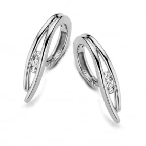 Boucles d'oreilles Diamants 0.1 ct -Kalaya - 062707A