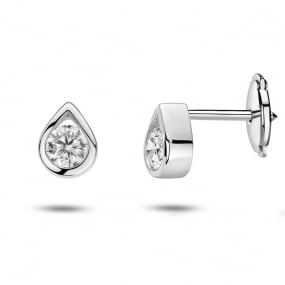 boucle d oreille diamant - 0.10 ct -Rebecca - 32024