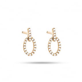 Boucles d'Oreilles Diamants 0.12 ct -Tatiana - E7075