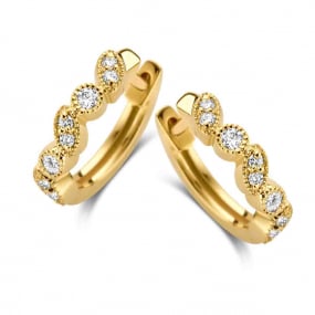 Boucles d'oreilles Diamants 0.13 ct -Itaca - 064334A