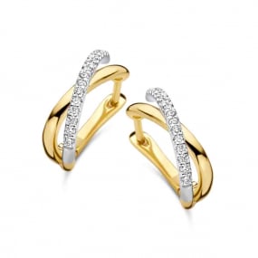 Boucles d'Oreilles Diamants 0.19 ct -Silvia - 063195A