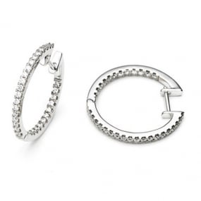 Boucles d'oreilles diamants  0.20 ct et Or 18 ct - 750/1000 Yuki - E3174FMPWA000