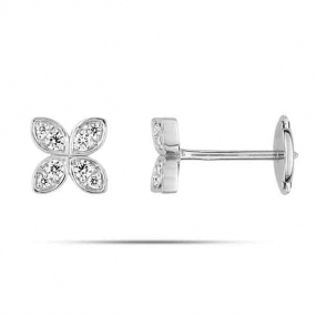 Boucles d'oreilles Diamants  0.21 ct et Or 18 ct - 750/1000 Katia - 2.6023.21