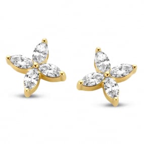 Boucles d'oreilles Diamants 0.29 ct et Or 18 ct - 750/1000 Adrielle - 064410A