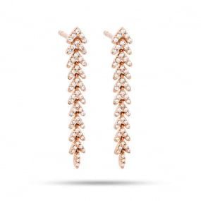 Boucles d'Oreilles Diamants 0.3 ct -Tha - E6797