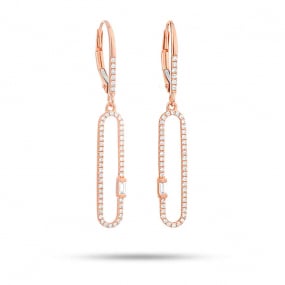 Boucles d'Oreilles Diamants 0.35 ct -Maelle - E6768