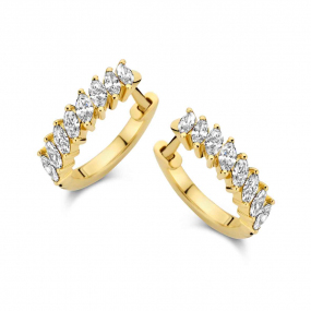 Boucles d'Oreilles Diamants  0.47 ct et Or 18 ct - 750/1000 Shanna - 067416A