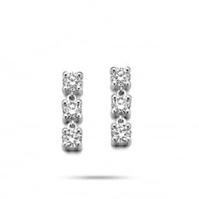 Boucle d Oreille Diamant  0.6 ct et Or 18 ct - 750/1000 Emmanuelle - 063183A