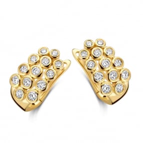 Boucles d'Oreilles Diamants 0.72 ct -Rebeca - 064507