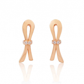 Boucles d'oreilles Diamants Emma - Gioielliamo 0.2 ct Illona - KGOR-464R-ROSE