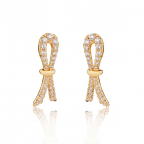 Boucles d'oreilles Diamants Emma - Gioielliamo 0.6 ct Enchante - KGOR-463R-JAUNE