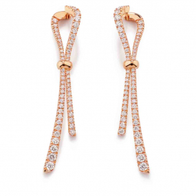 Boucles d'oreilles Diamants Emma - Gioielliamo 1.87 ct Moeta - KGOR-465R-ROSE