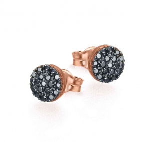 Boucles d'Oreilles Diamants Noir 0.19 ct - Lecarr - Alize - GD090OR.BL