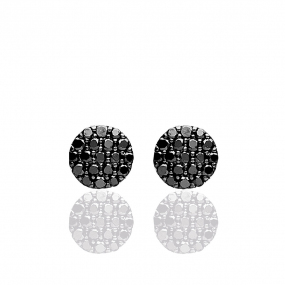 Boucles d'oreilles diamants Noirs One More - Eolo 93FK06A2
