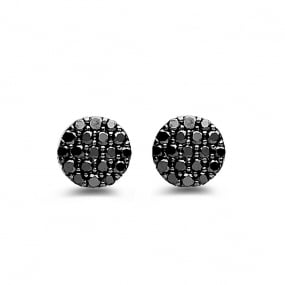 Boucles d'oreilles diamants noirs One More - Eolo 93FK08A2
