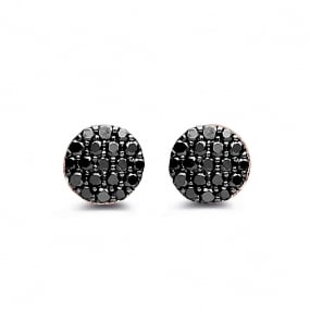 Boucles d'oreilles diamants noirs One More - Eolo 93G208A2
