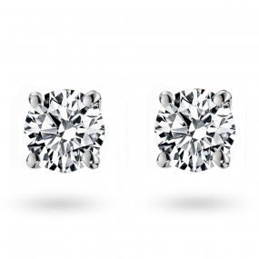 Boucle d Oreille Diamant serite 4 griffes systme Alpa  0.5 ct et Or 18 ct - 750/1000 Eshana - E1362FMPWA602