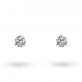 Boucle d Oreille Diamant sertie 3 griffes  0.1 ct et Or 18 ct - 750/1000 Anthea - E2851FMPWAY02