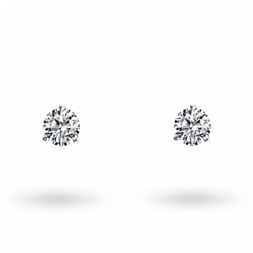 Boucle d Oreille Diamant sertie 3 griffes  0.15 ct et Or 18 ct - 750/1000 Diana - E3263FMPWAY02