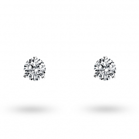 Boucle d Oreille Diamant sertie 3 griffes  0.2 ct et Or 18 ct - 750/1000 Alanna - E2581FMPWA605