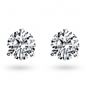 Boucle d oreille Diamant sertie 3 griffes   1.26 ct et Or 18 ct - 750/1000 Elora - E4704FMPWA602