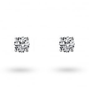 Boucle d Oreille Diamant  sertie 4 griffes  0.1 ct et Or 18 ct - 750/1000 Salome - E1883FMPWAY03