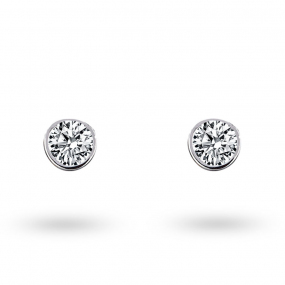 Boucle d Oreille Diamant sertie clos diamant systme Alpa  0.1 ct et Or 18 ct - 750/1000 Cassiope - E2829FMPWAY05