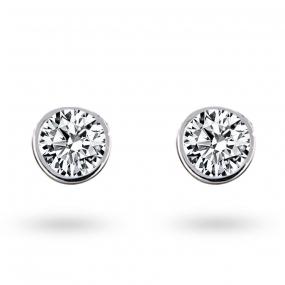 Boucles d'oreilles Diamants sertie clos  systme Alpa  0.4 ct et Or 18 ct - 750/1000 Sofia - E2628FMPWA602