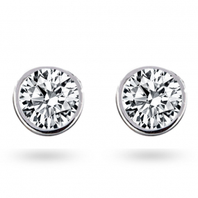 Boucles d'oreilles Diamants sertie clos systme Alpa  0.8 ct et Or 18 ct - 750/1000 Louna - E2630FMPWAY01