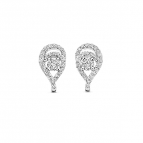  Boucles d'oreilles en argent avec zirconium serti-Naiomy - Alize