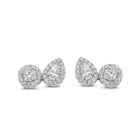 Boucles d'oreilles en argent serties d' Oxydes - Naiomy - Aliya