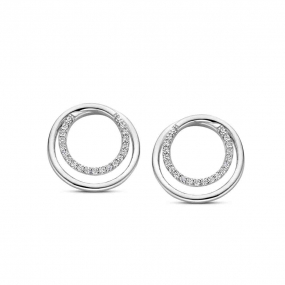 Boucles d'oreilles en argent serties d'oxydes - Naiomy - Hmra