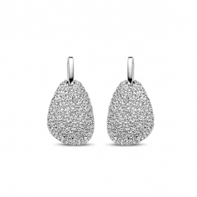 Boucles d'oreilles en argent serties d'oxydes-Naiomy - Lushai