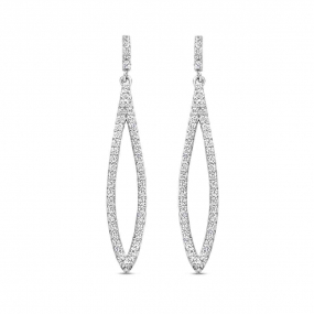 Boucles d'oreilles en argent serties d' Oxydes - Naiomy - Vainia