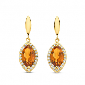 Boucles d'oreilles Etna - Citrine Orange - One More - Etna 065177KA
