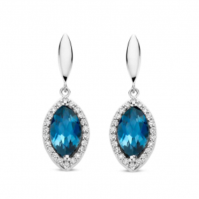 Boucles d'oreilles Etna - Topaze London Blue - One More - Etna 065219TA
