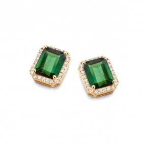 Boucles d'oreilles Etna - Tourmaline Verte - One More - Etna 064623QA
