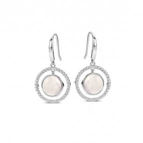 Boucles d'oreilles nacre et Oxydes - Naiomy  - Tamara