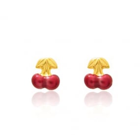 Boucles d'oreilles or Cerise Or Jaune Kimmy - 650097