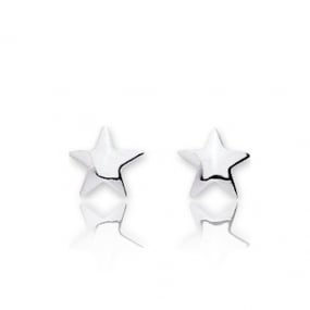 Boucles d'oreilles or Etoile Or Blanc Oriane - 651019