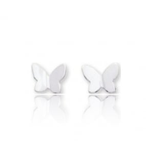 Boucles d'oreilles or Papillon Or Blanc Cristina - 651017