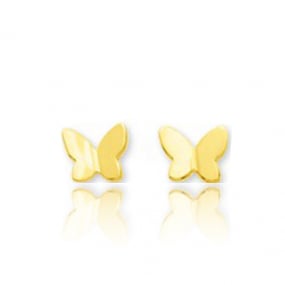 Boucles d'oreilles or Papillon Or Jaune Mary - 650017