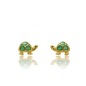 Boucles d'oreilles or Tortue Or Jaune Claire - 650087