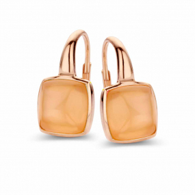 Boucles d'oreilles Pierre de Lune orange One More - Pantelleria 051404H
