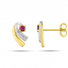 Boucles d'oreilles rubis  Aiata - 2.7130.R3